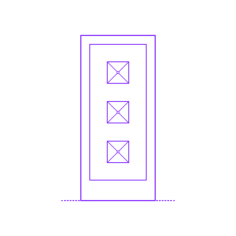 Buildings Interior Doors Lite Interior Door Floating Squares Tracing Svg Vector, Free Vectors File